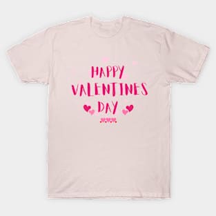 Happy valentine day typography T-Shirt